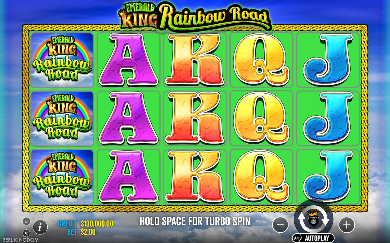 Emerald King Rainbow Road base game reels