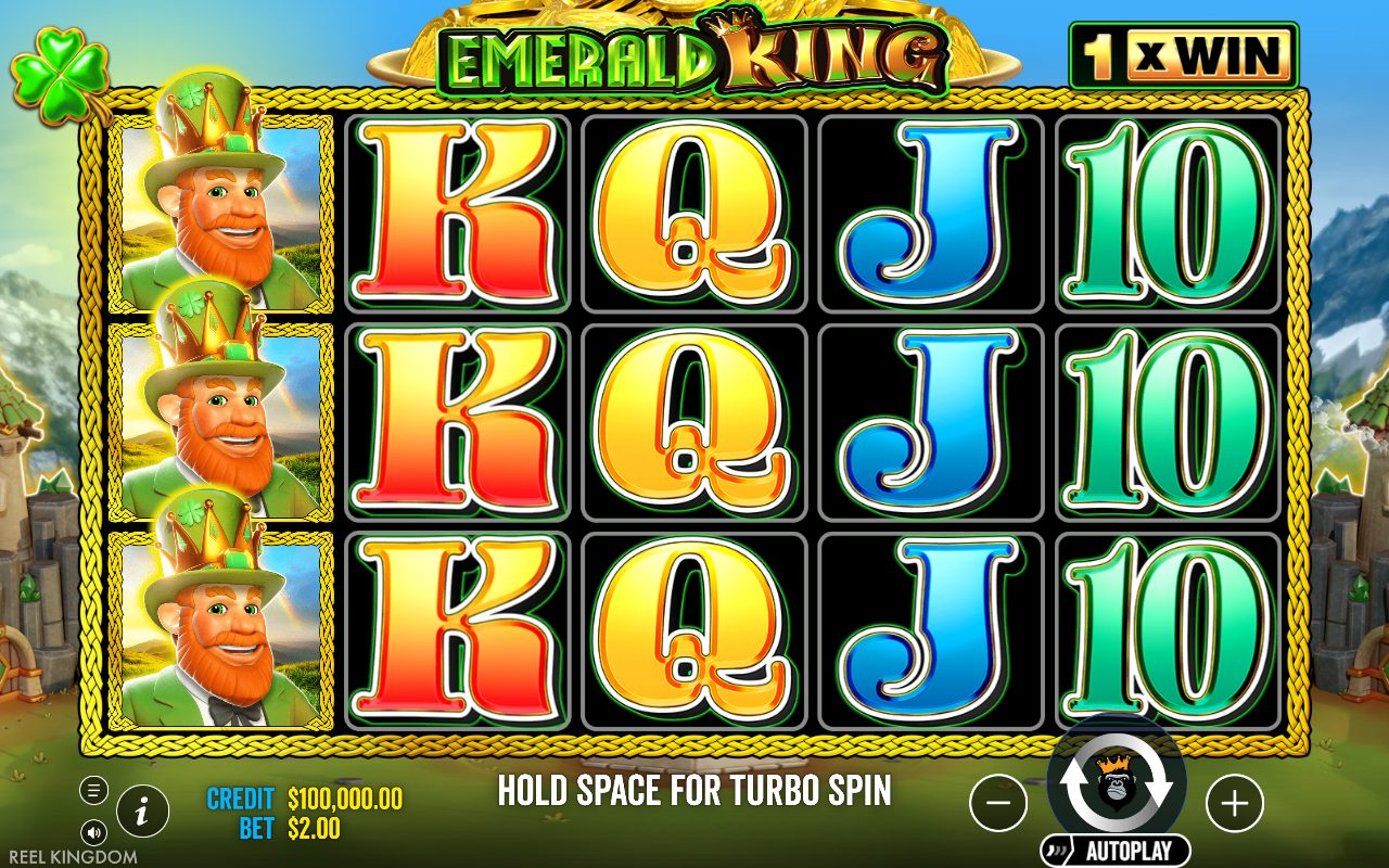 Emerald King base game reels