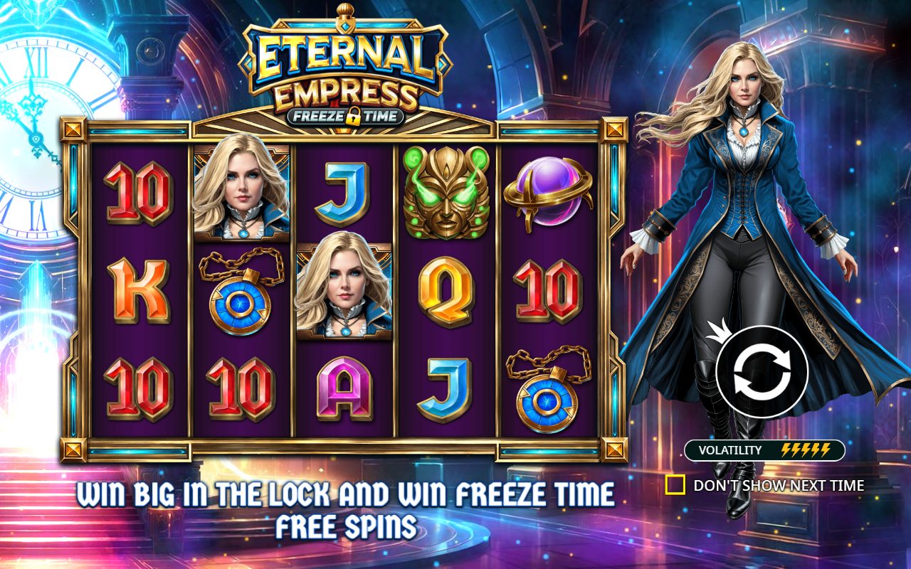 Eternal Empress Freeze Time game lobby / feature intro