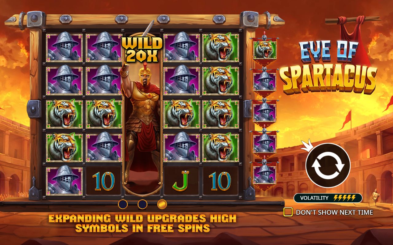 Eye of Spartacus base game reels