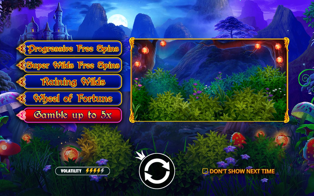 Fairytale Fortune game lobby / feature intro