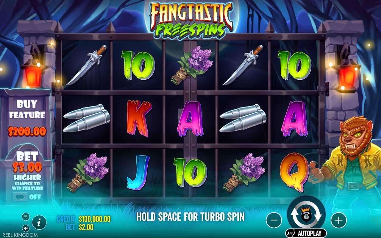 Fangtastic Freespins base game reels