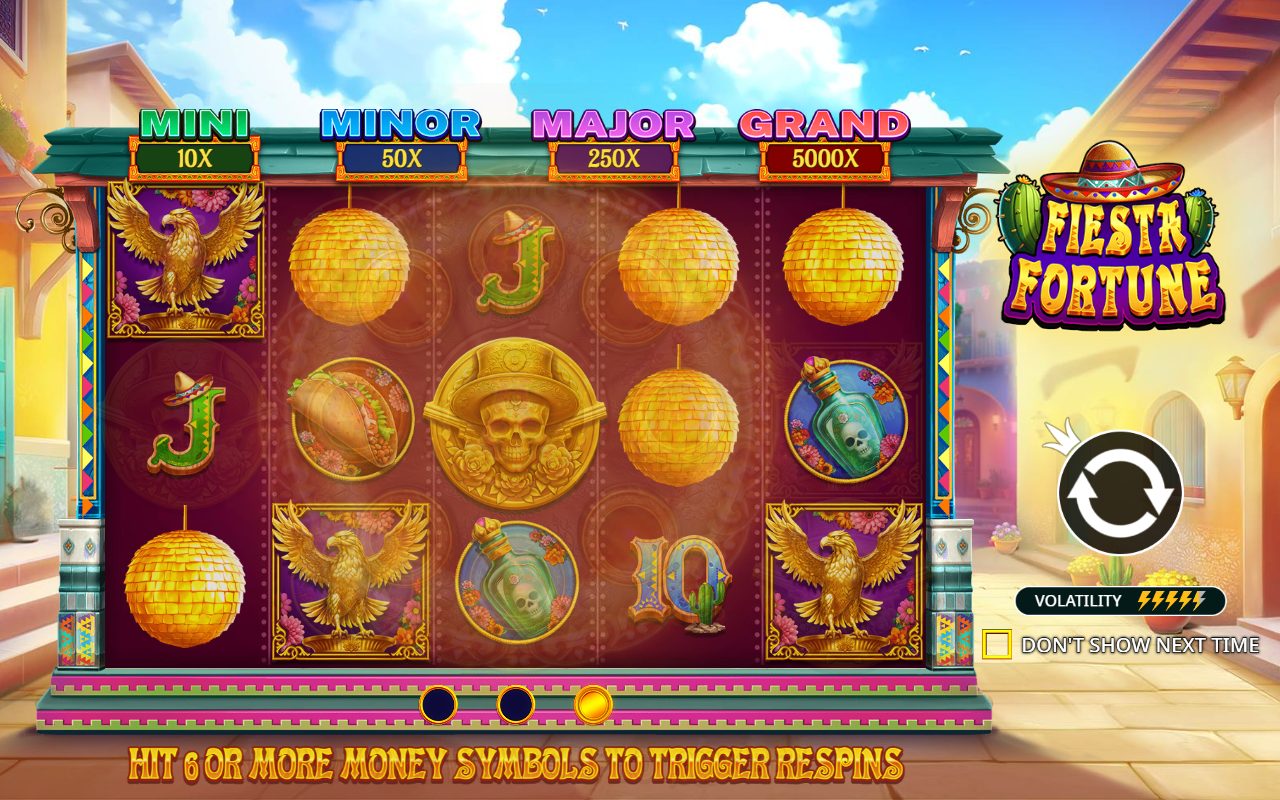 Fiesta Fortune game lobby / feature intro