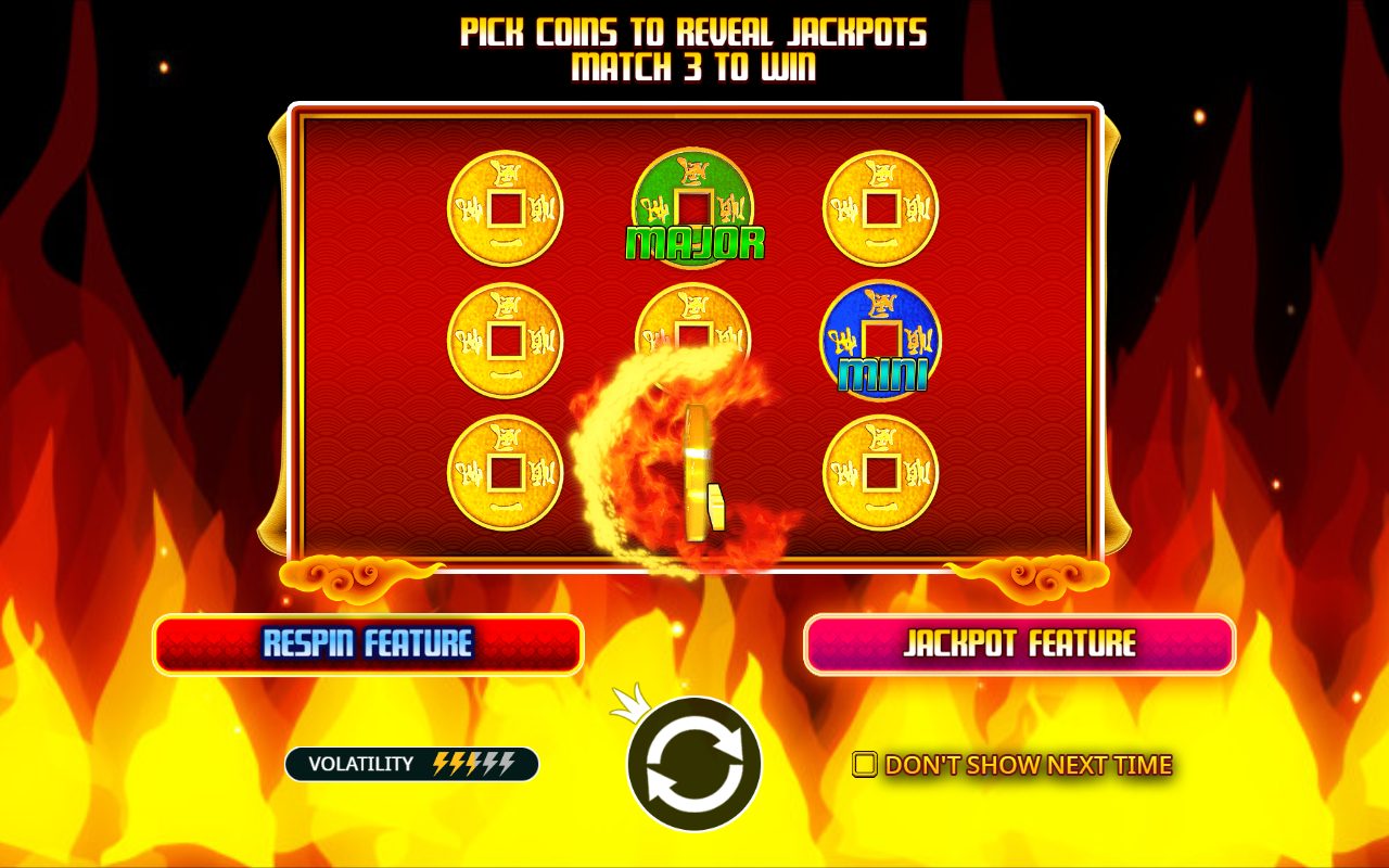 Fire 88 game lobby / feature intro