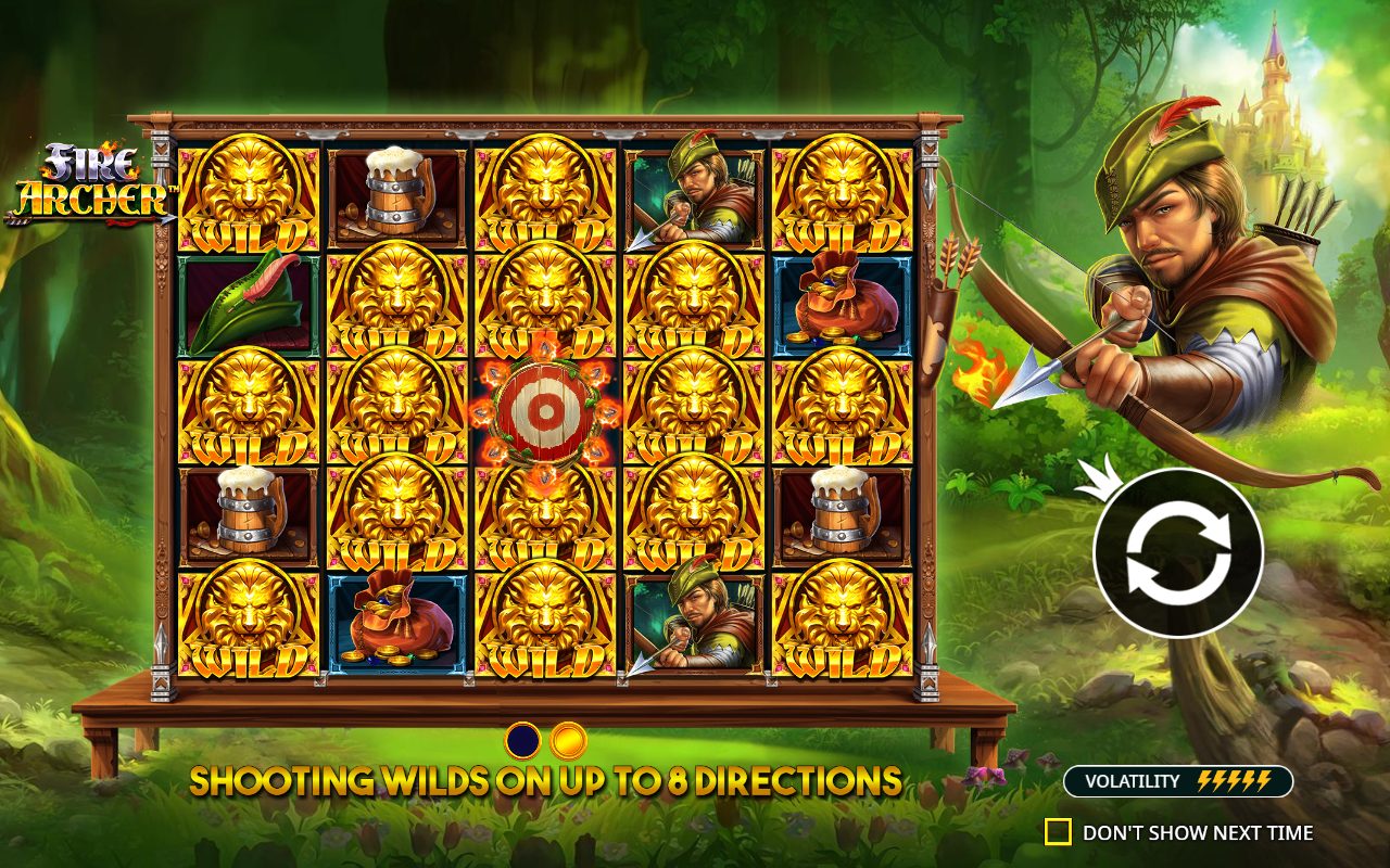 Fire Archer base game reels