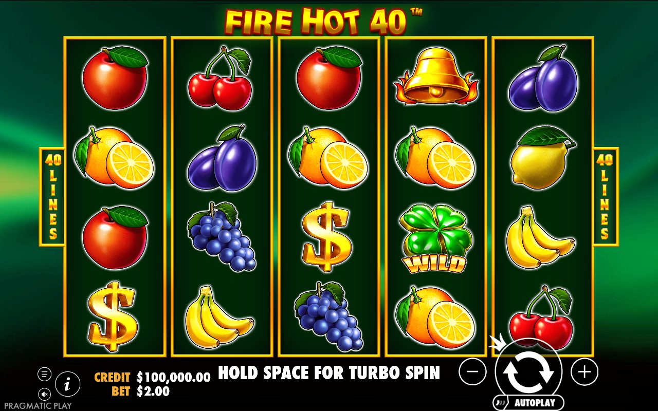 Fire Hot 40 game lobby / feature intro
