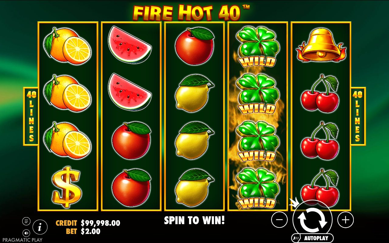 Fire Hot 40 base game reels