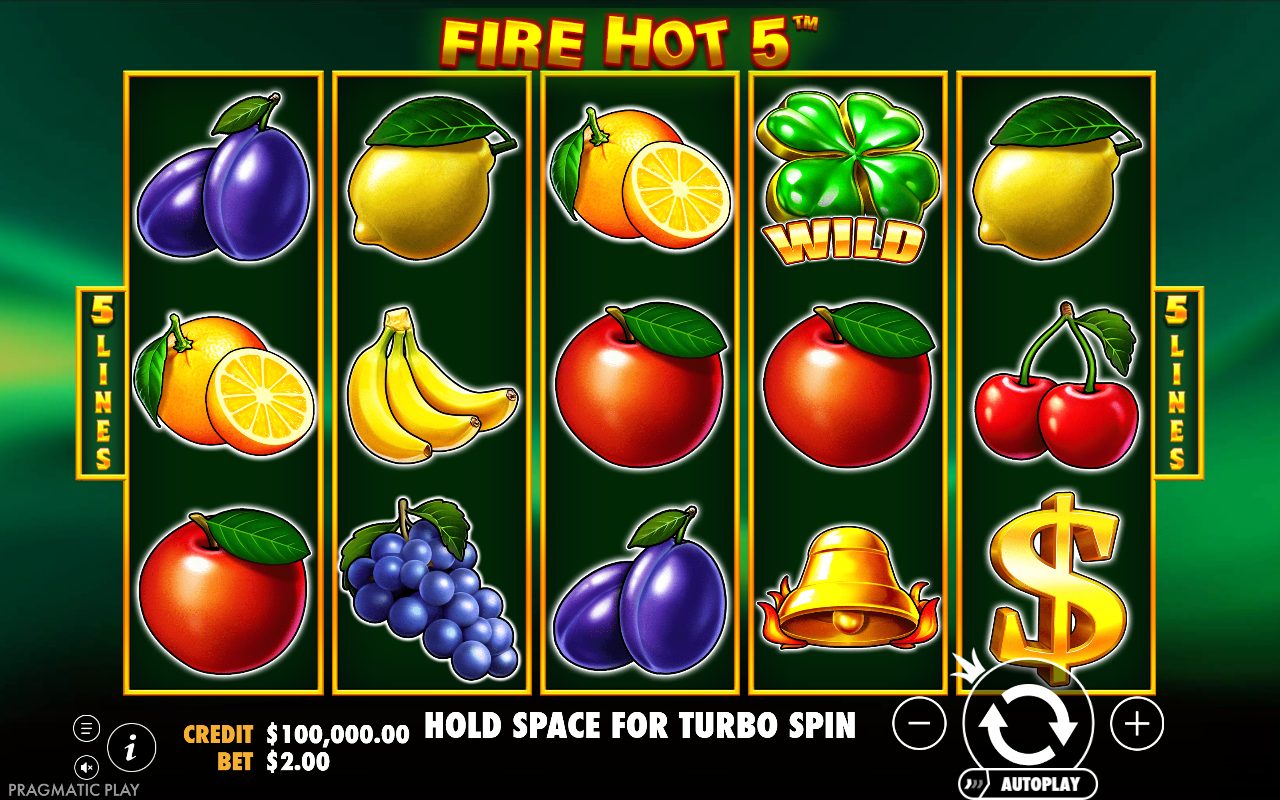 Fire Hot 5 game lobby / feature intro