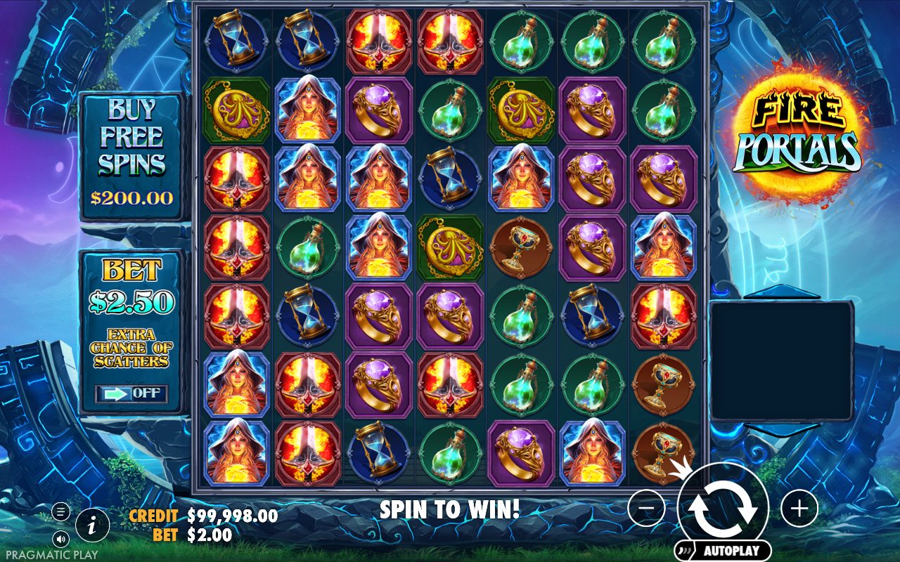 Fire Portals base game reels