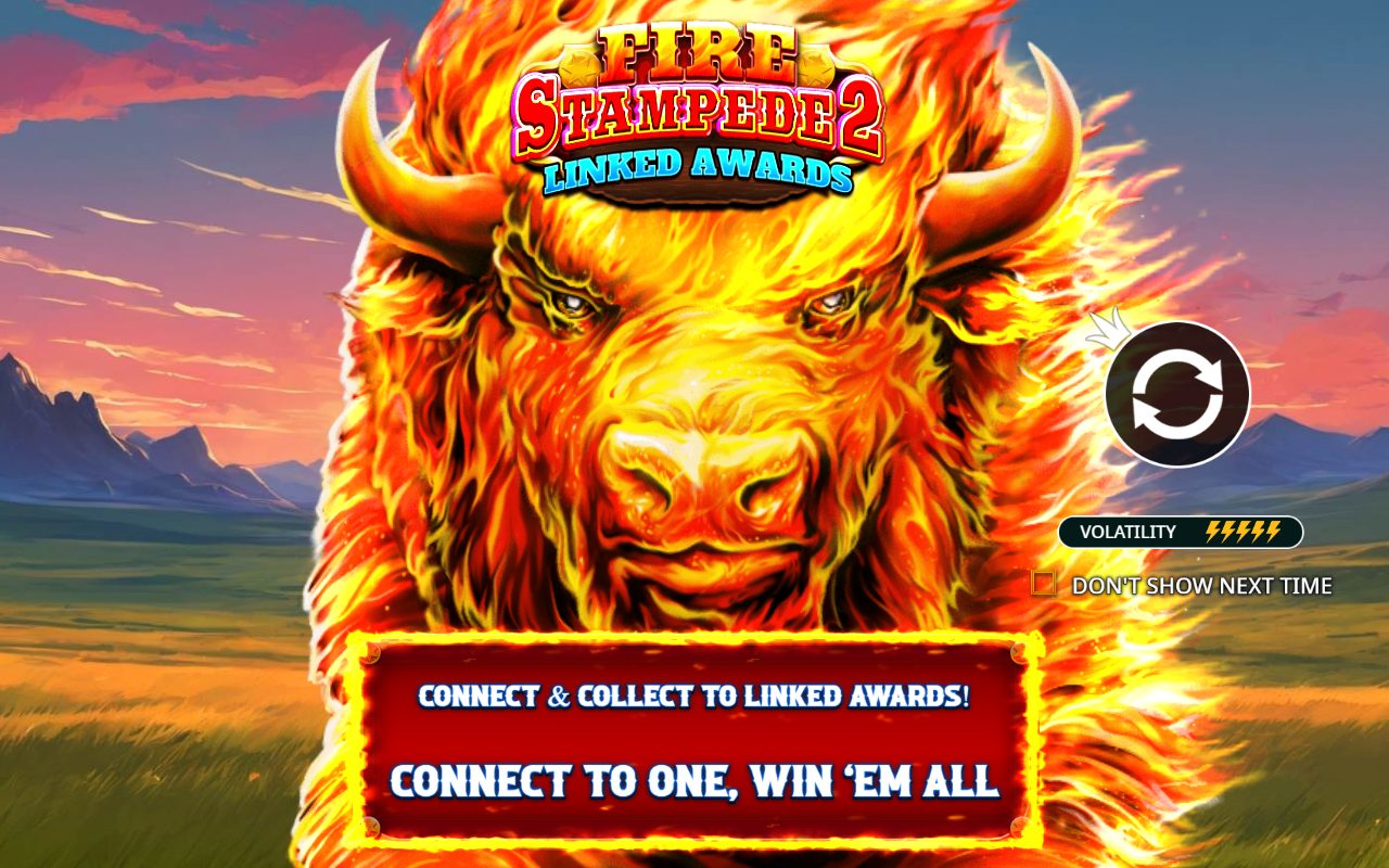 Fire Stampede 2 game lobby / feature intro