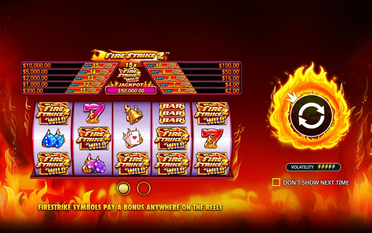 Fire Strike 2 game lobby / feature intro