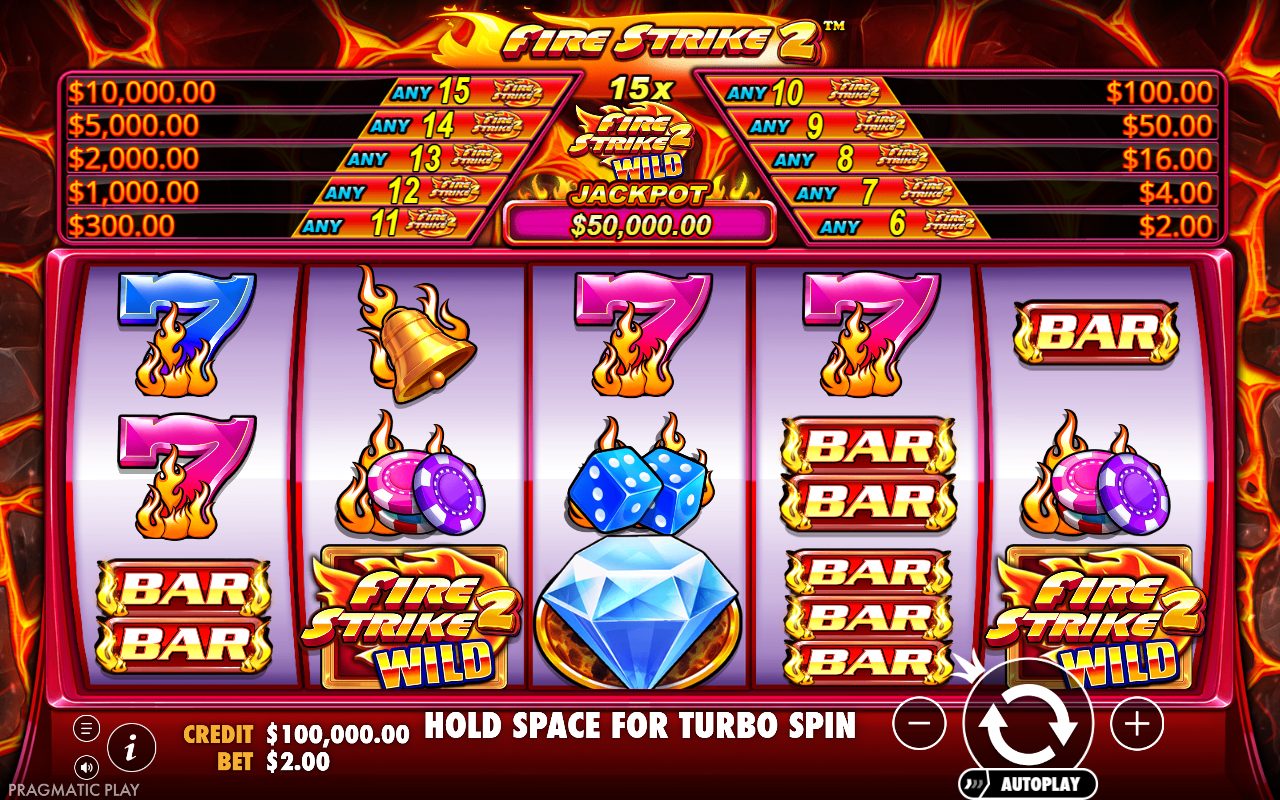 Fire Strike 2 base game reels