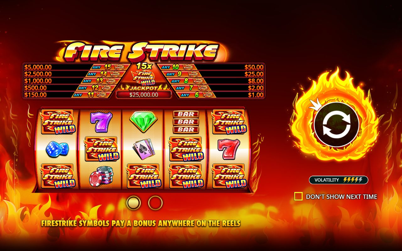 Fire Strike game lobby / feature intro