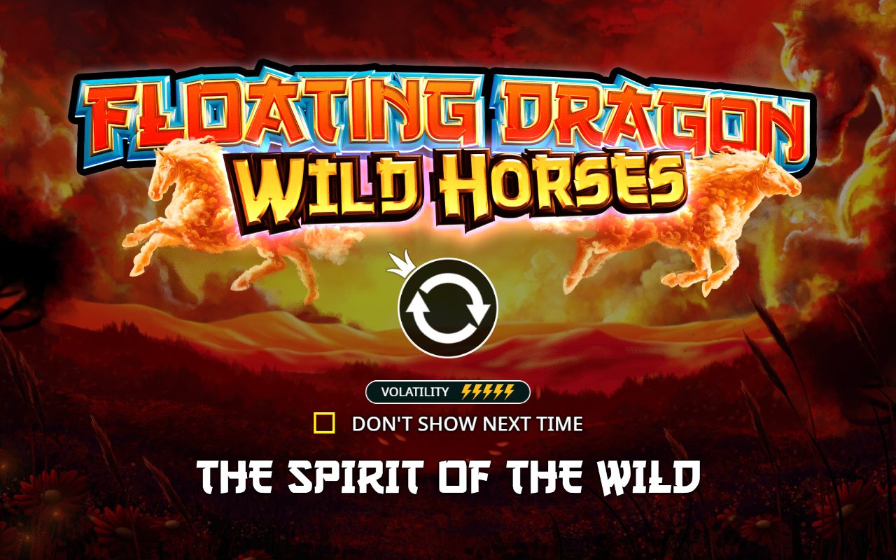 Floating Dragon Wild Horses game lobby / feature intro