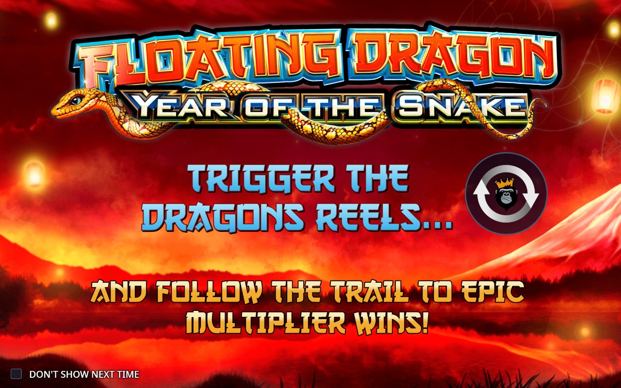 Floating Dragon - Year of the Snake game lobby / feature intro