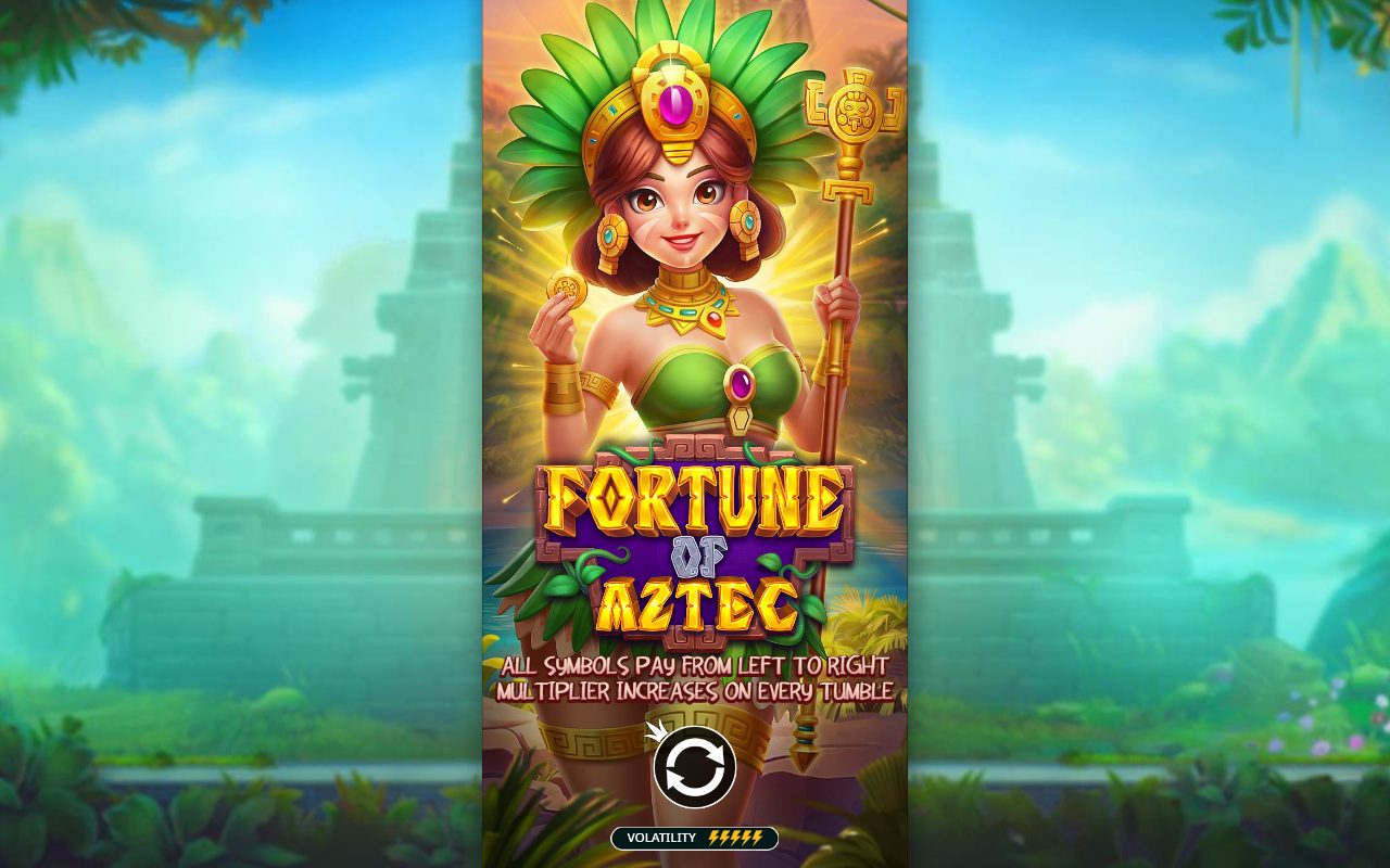 Fortune of Aztec game lobby / feature intro