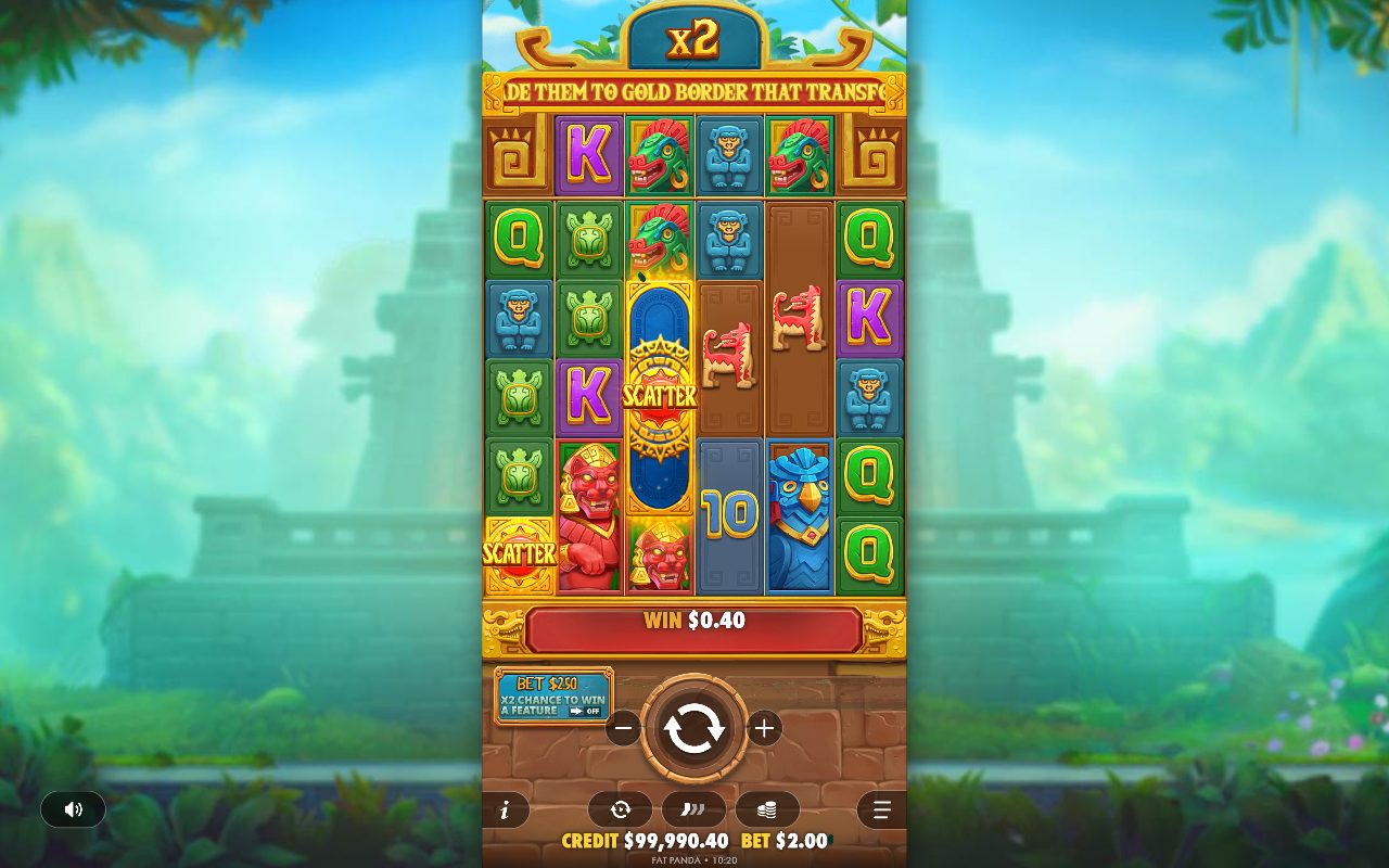 Fortune of Aztec base game reels