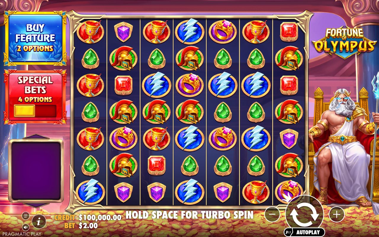 Fortune of Olympus base game reels