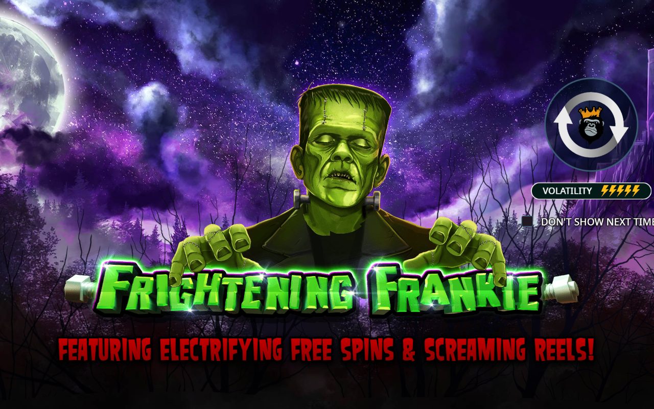 Frightening Frankie game lobby / feature intro