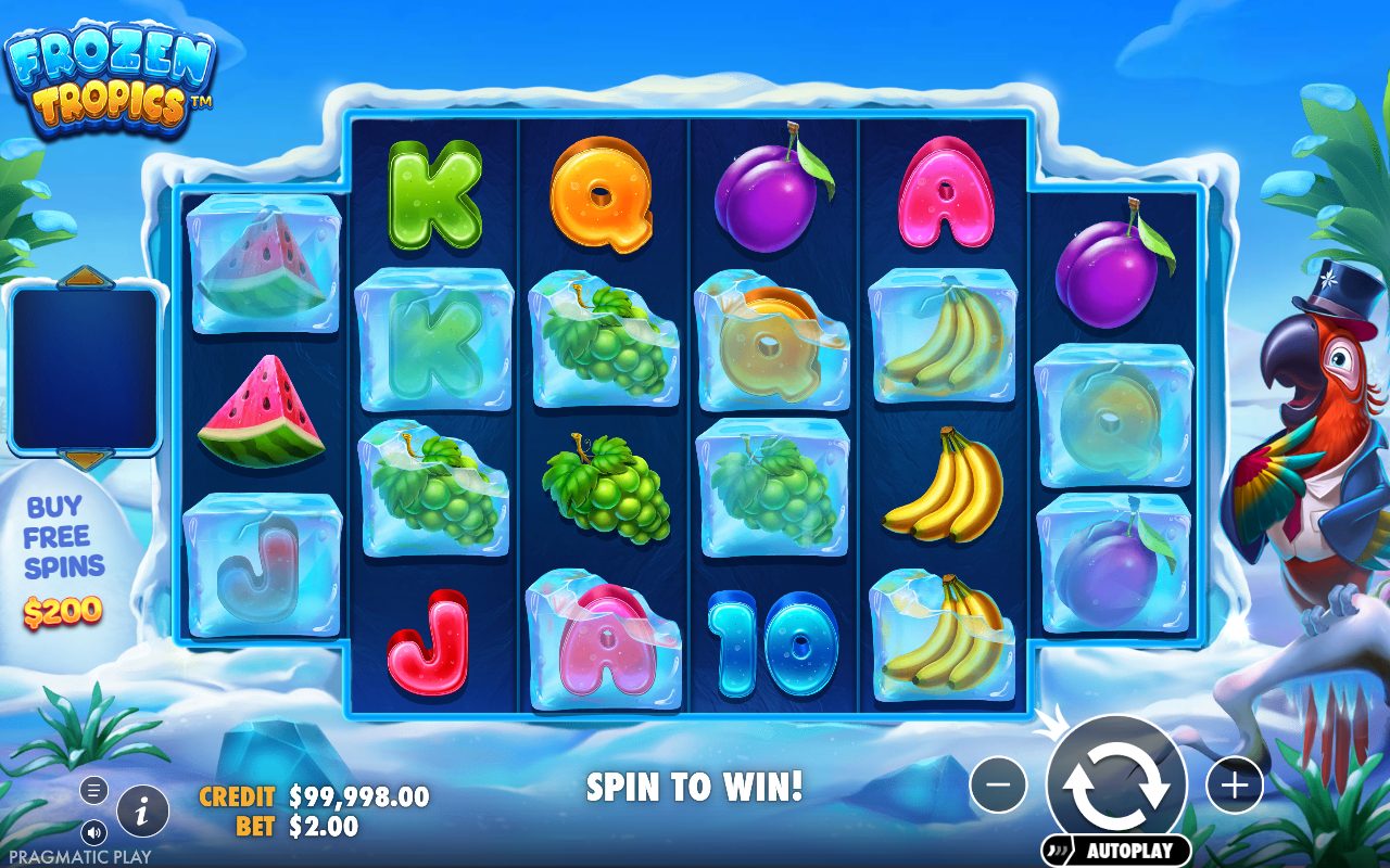 Frozen Tropics base game reels
