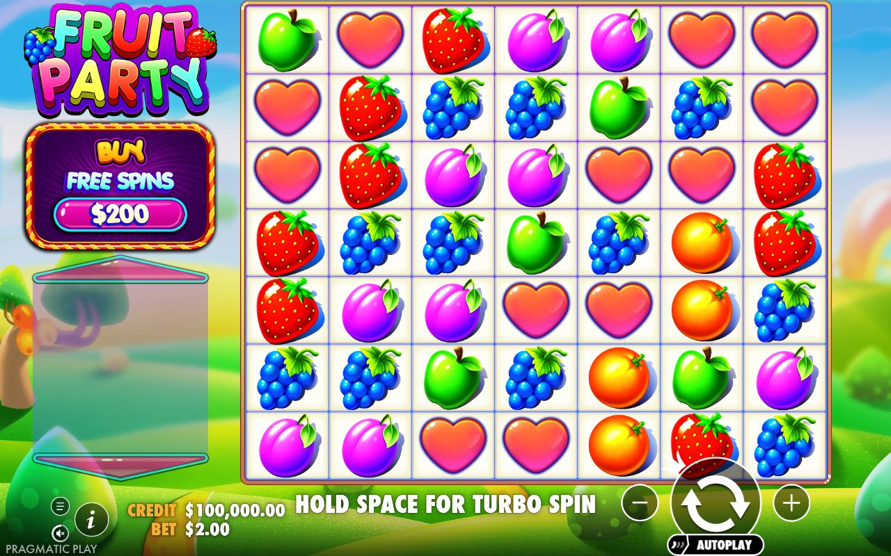 Fruit Party base game reels
