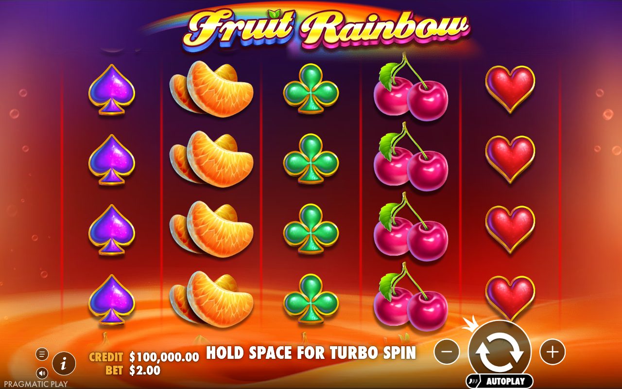 Fruit Rainbow base game reels