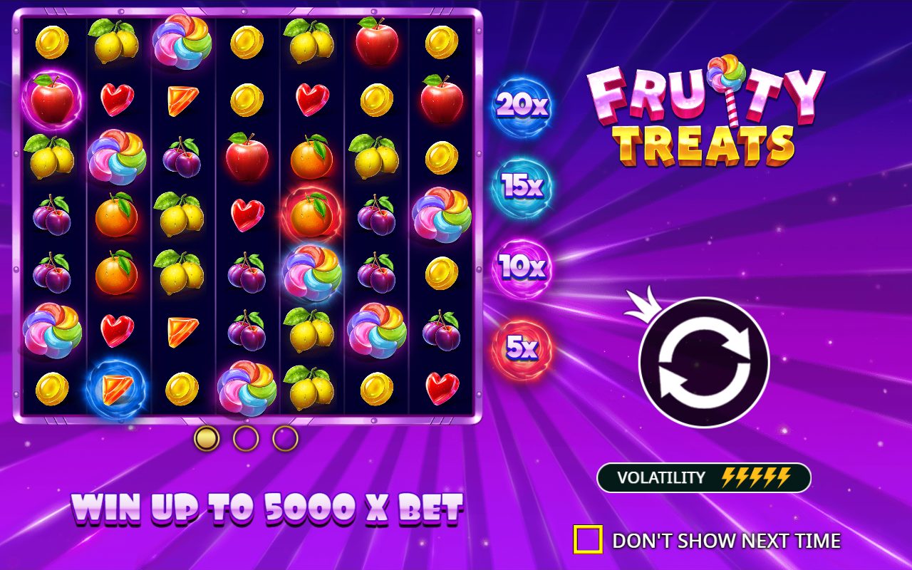 Fruity Treats base game reels