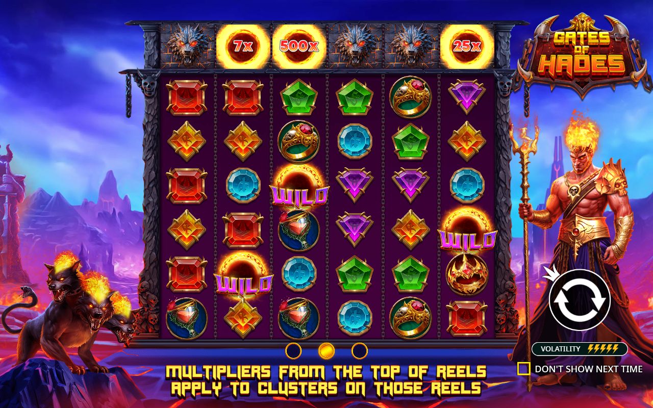 Gates of Hades game lobby / feature intro
