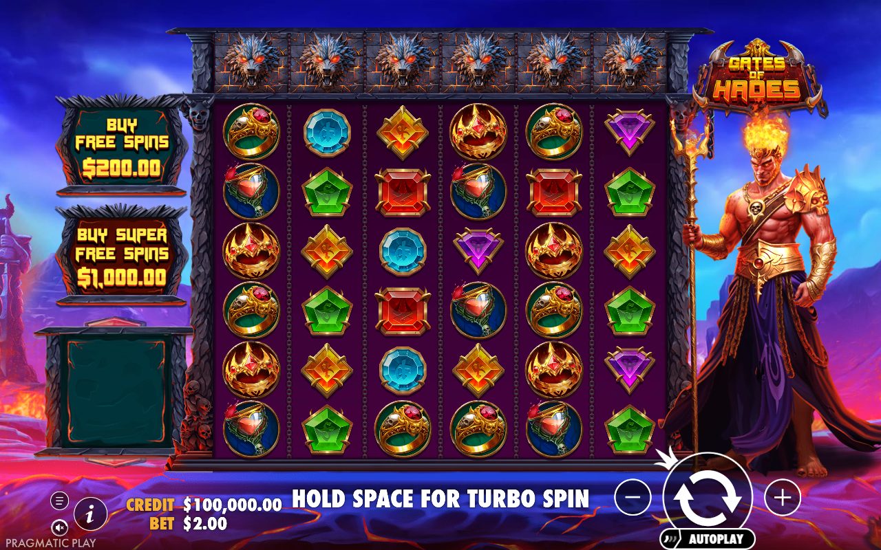 Gates of Hades base game reels