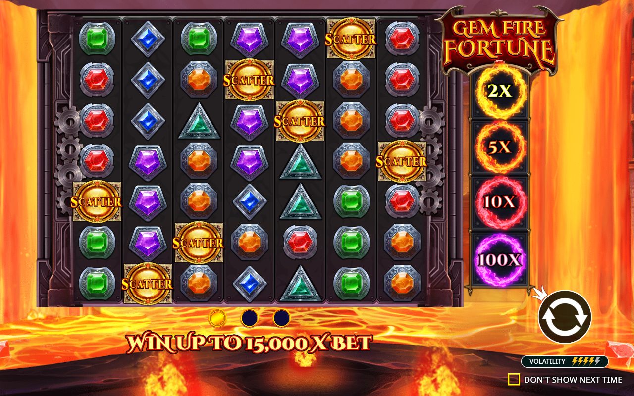 Gem Fire Fortune game lobby / feature intro