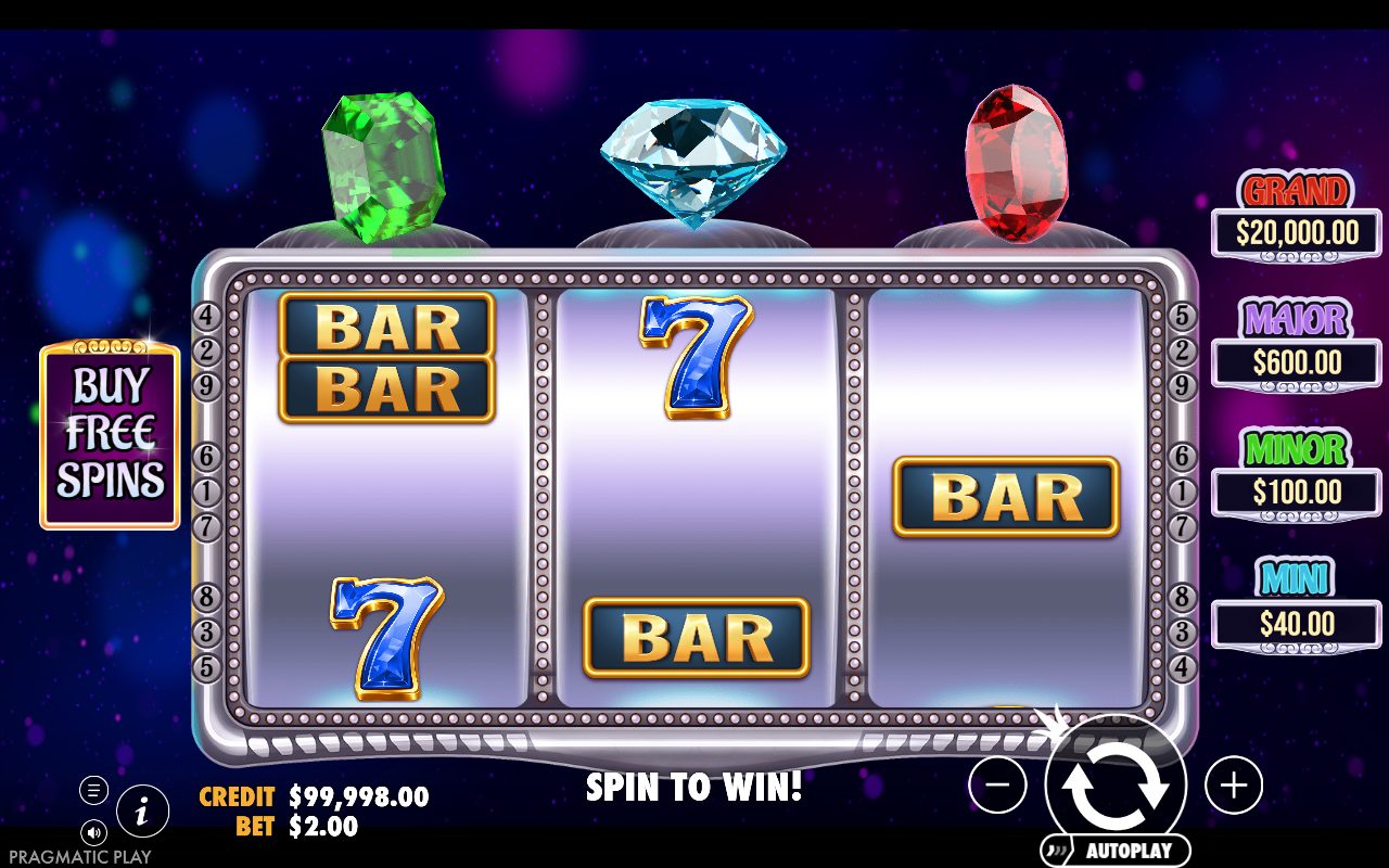 Gem Trio base game reels