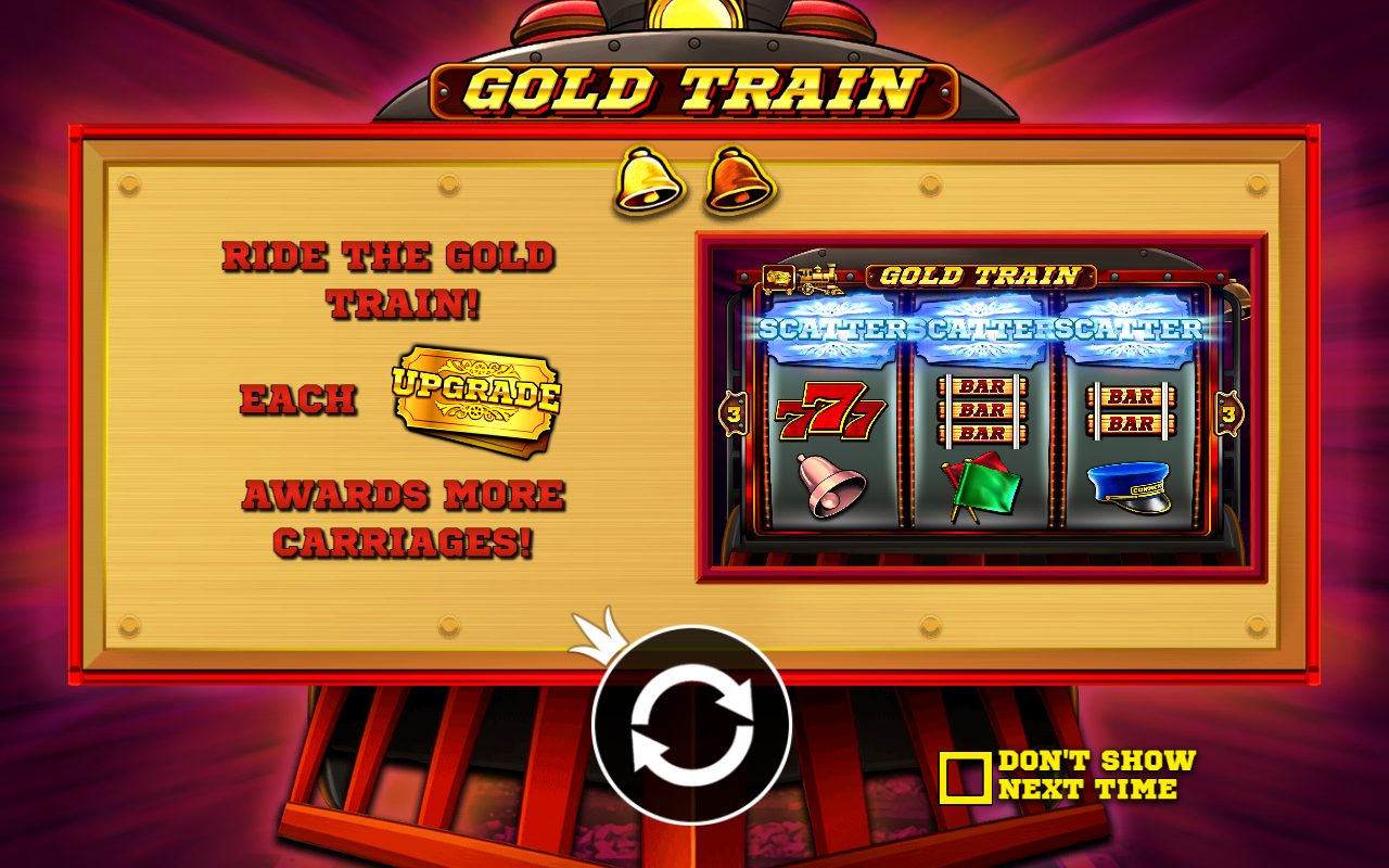 Gold Train game lobby / feature intro