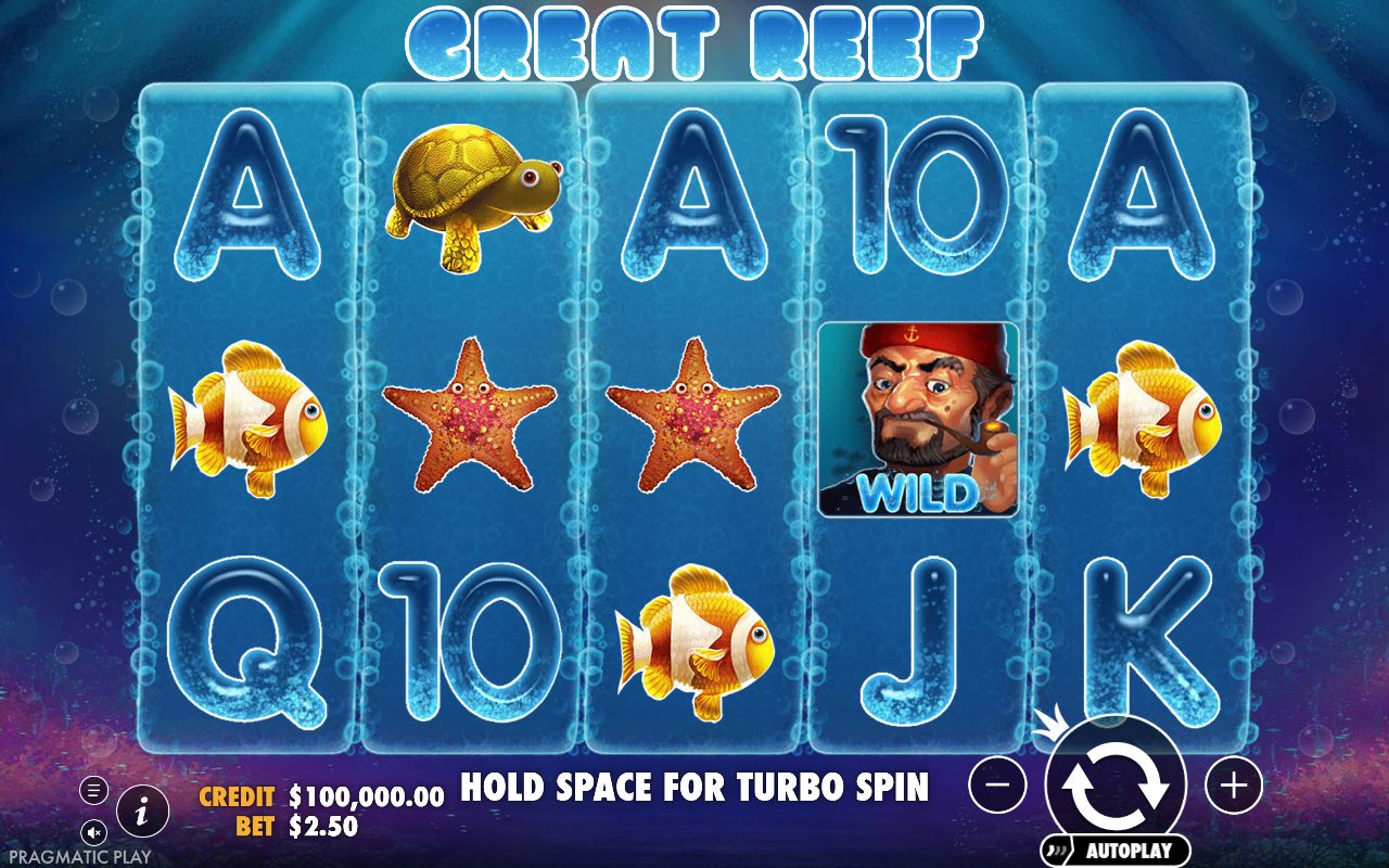 Great Reef game lobby / feature intro
