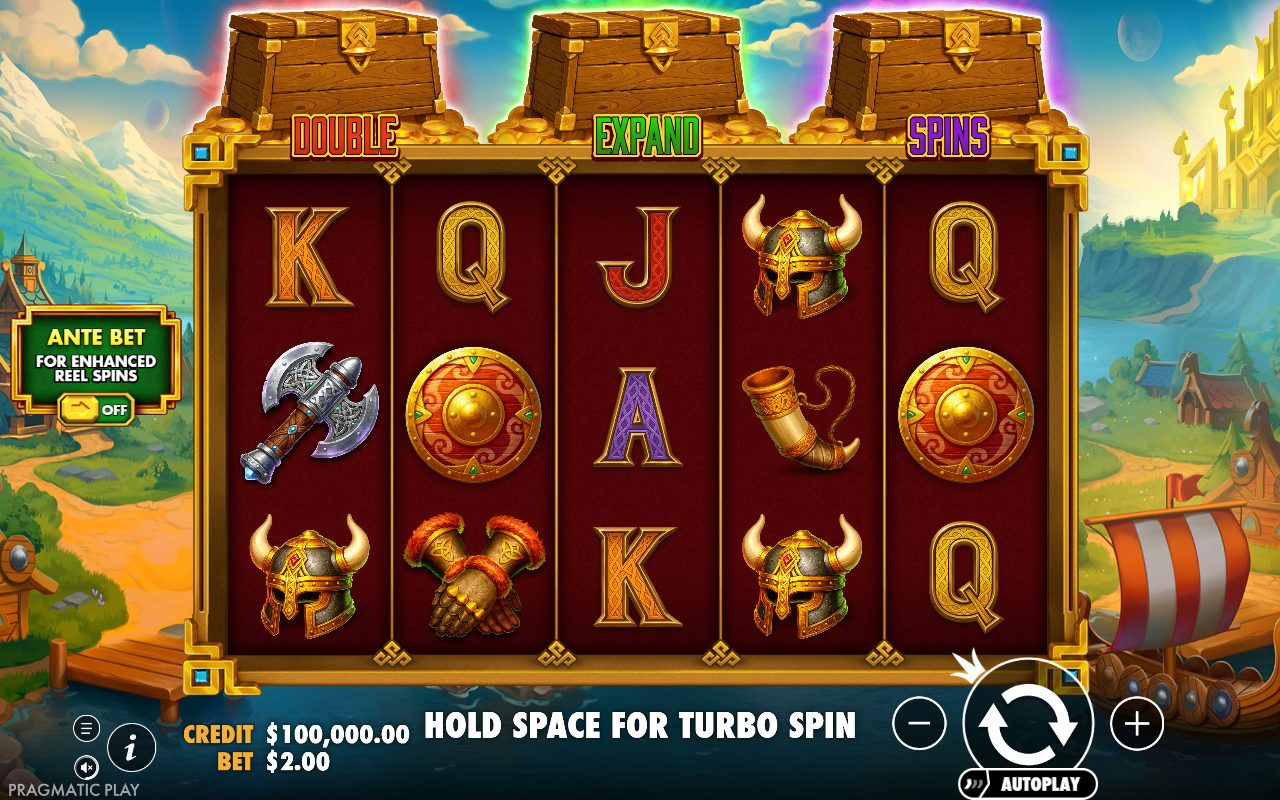Hammerstorm base game reels