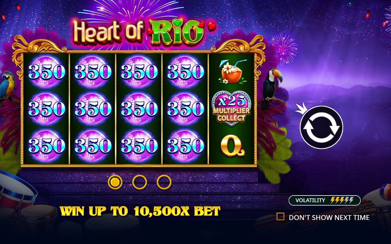 Heart of Rio game lobby / feature intro