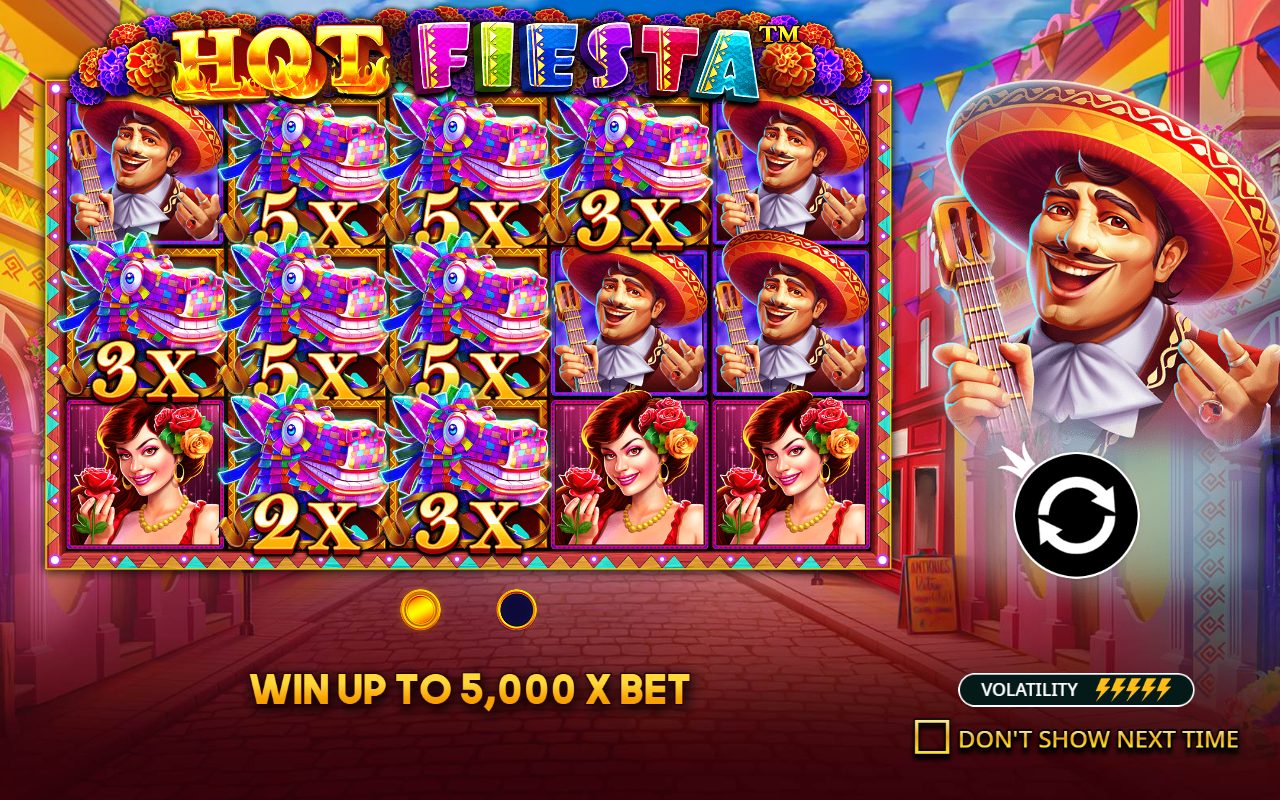 Hot Fiesta game lobby / feature intro