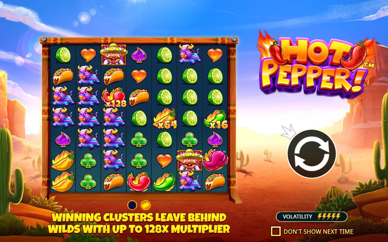 Hot Pepper game lobby / feature intro