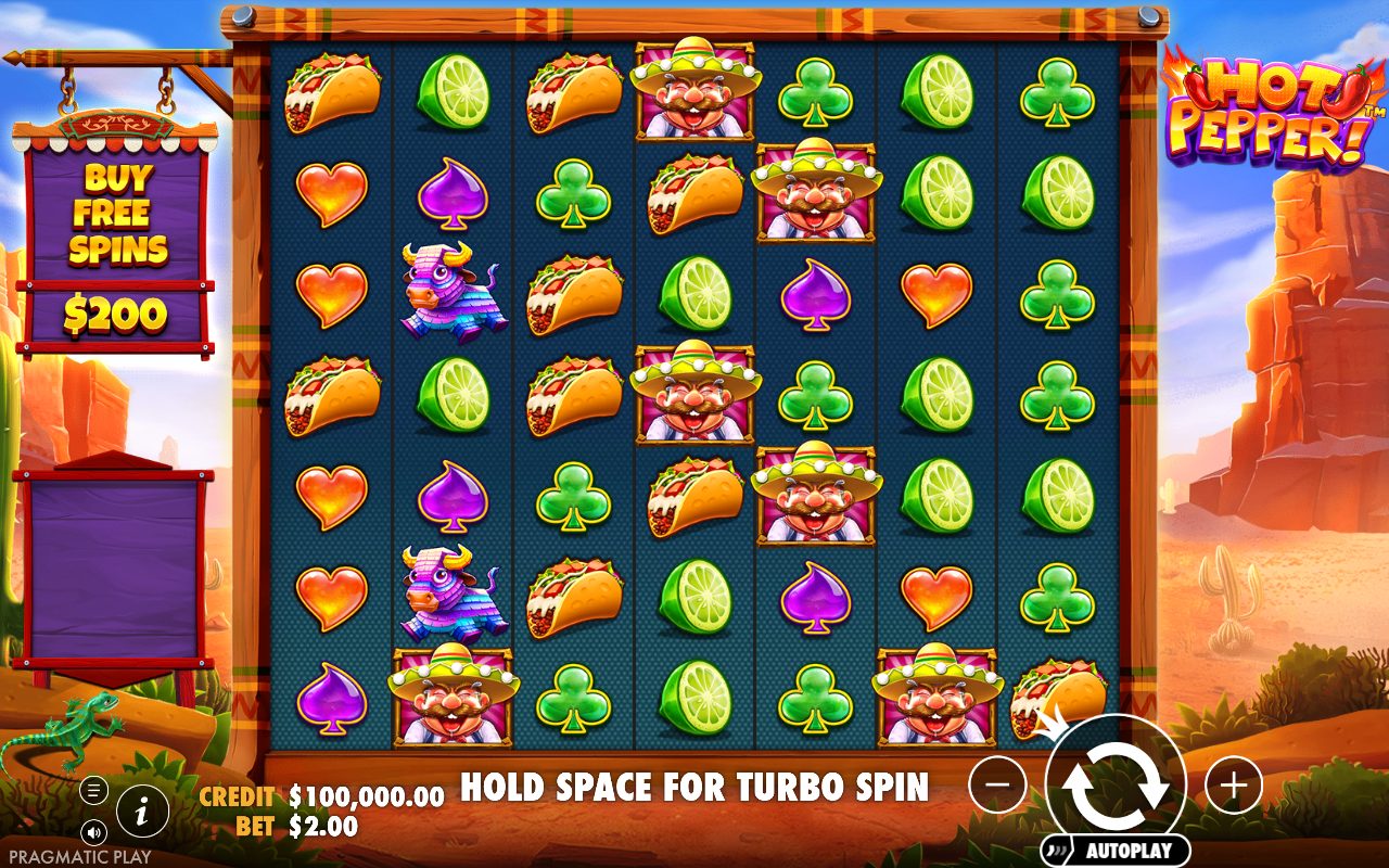 Hot Pepper base game reels