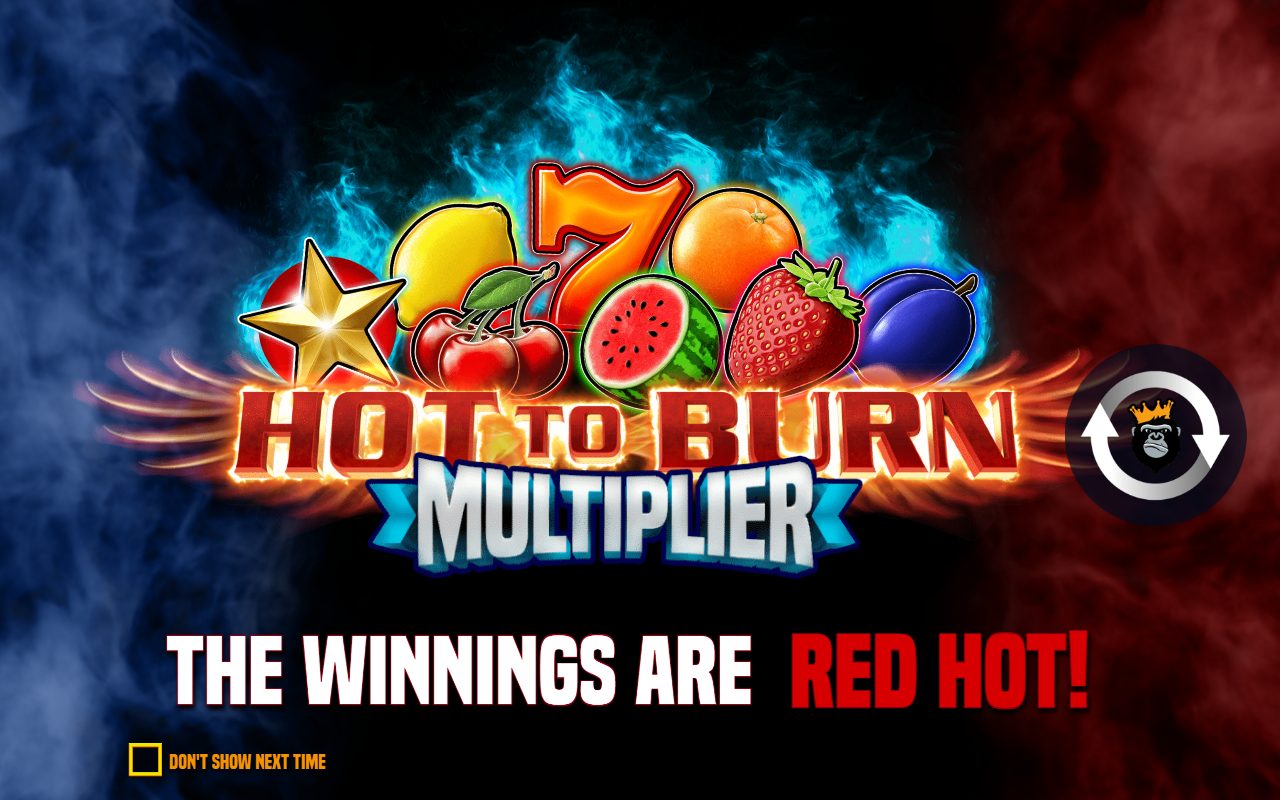 Hot to Burn Multiplier game lobby / feature intro