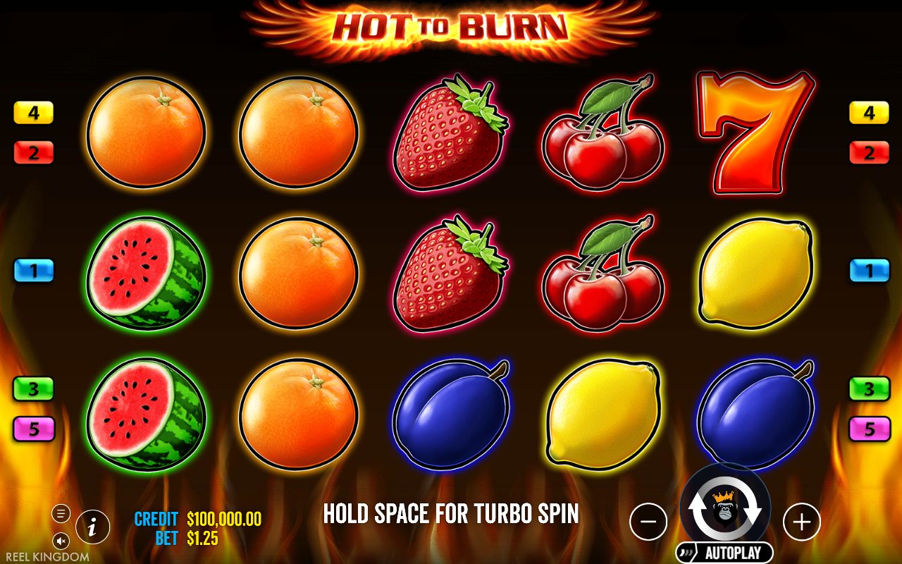 Hot to Burn game lobby / feature intro