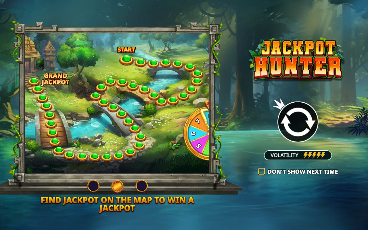 Jackpot Hunter game lobby / feature intro