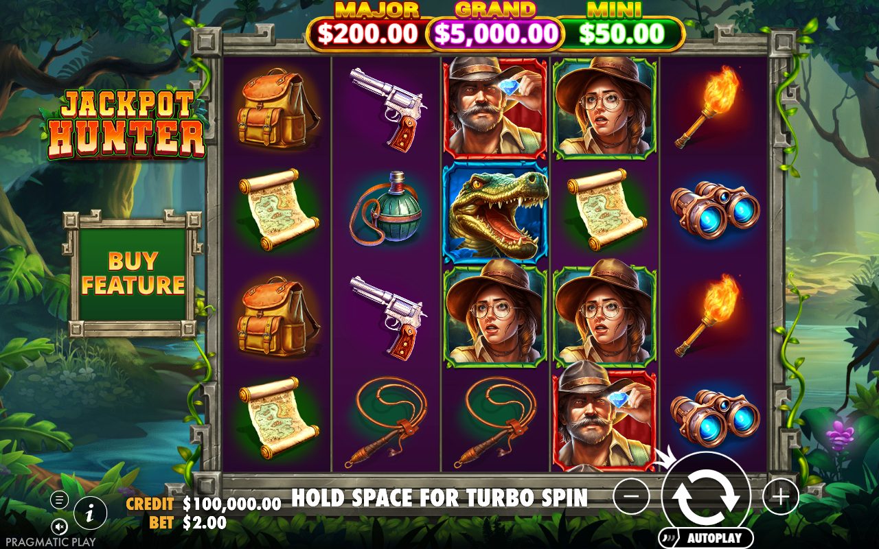 Jackpot Hunter base game reels