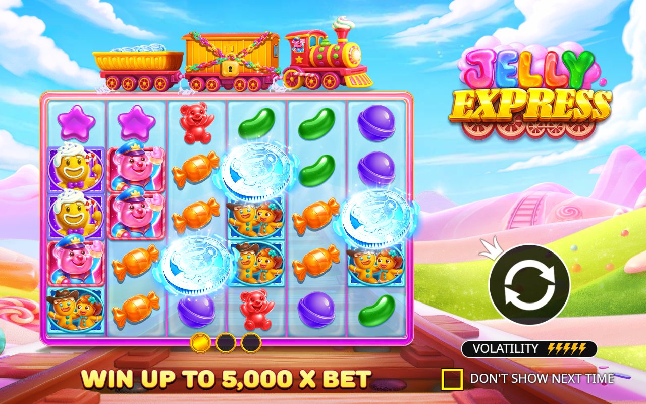 Jelly Express game lobby / feature intro