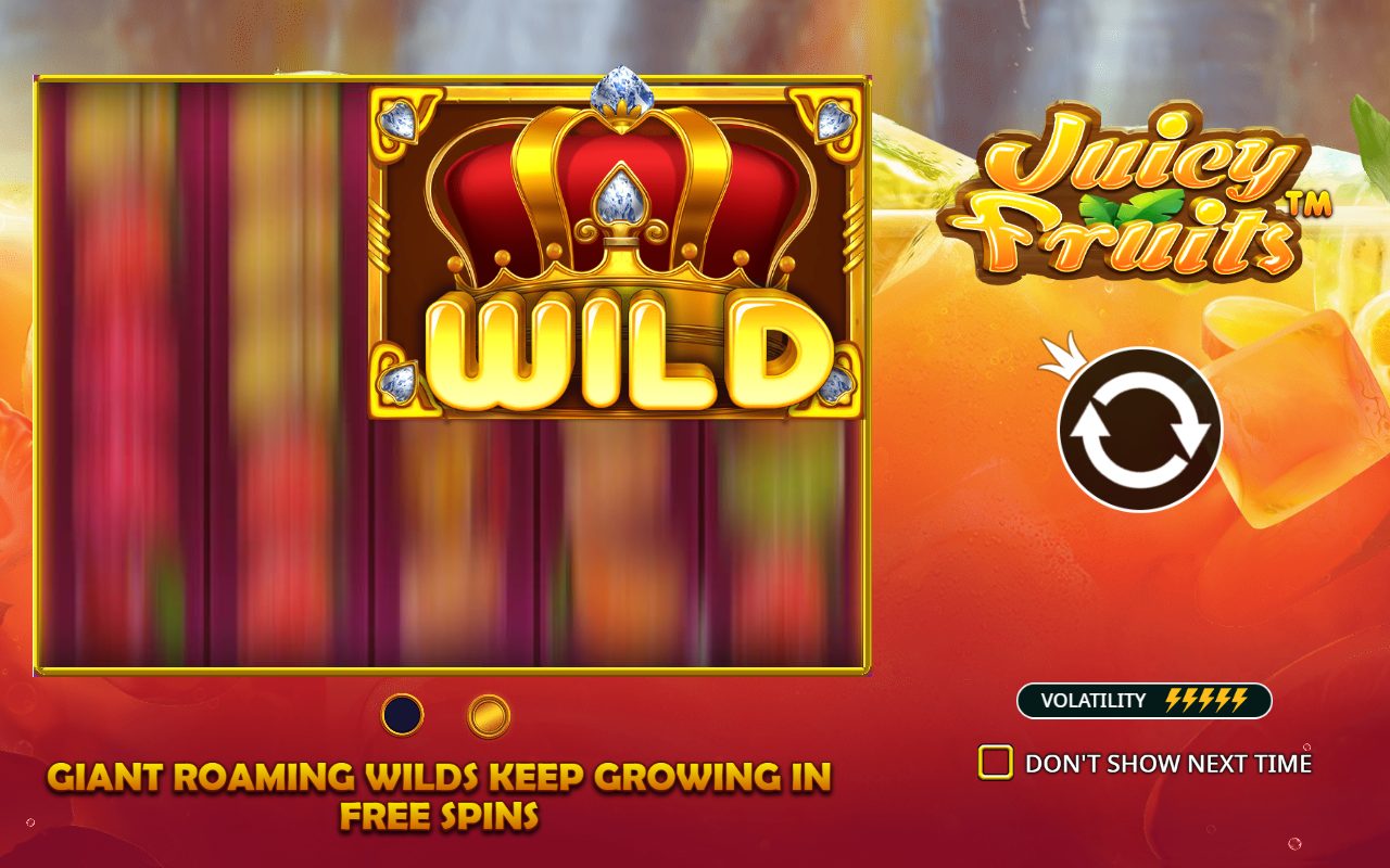Juicy Fruits game lobby / feature intro