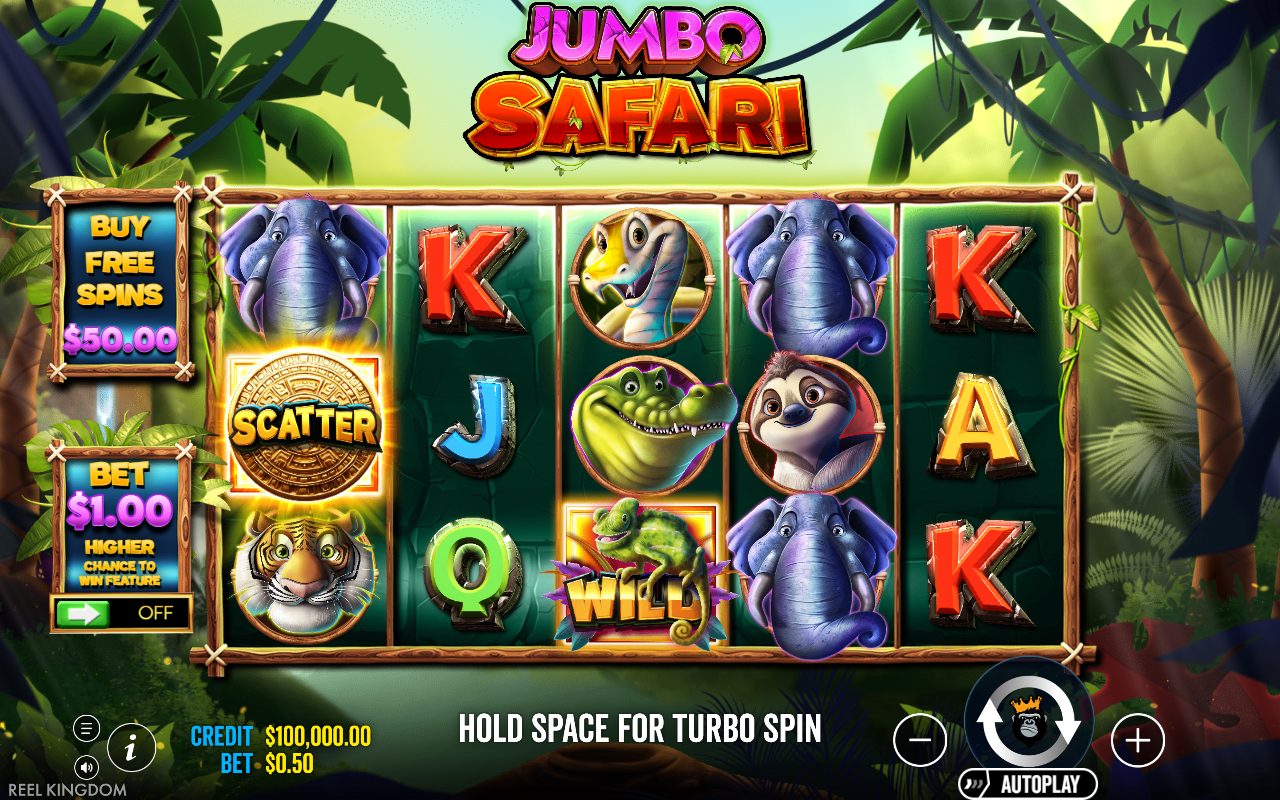 Jumbo Safari base game reels