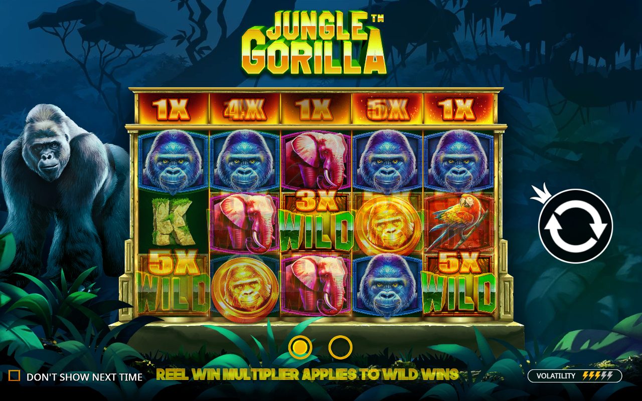 Jungle Gorilla game lobby / feature intro