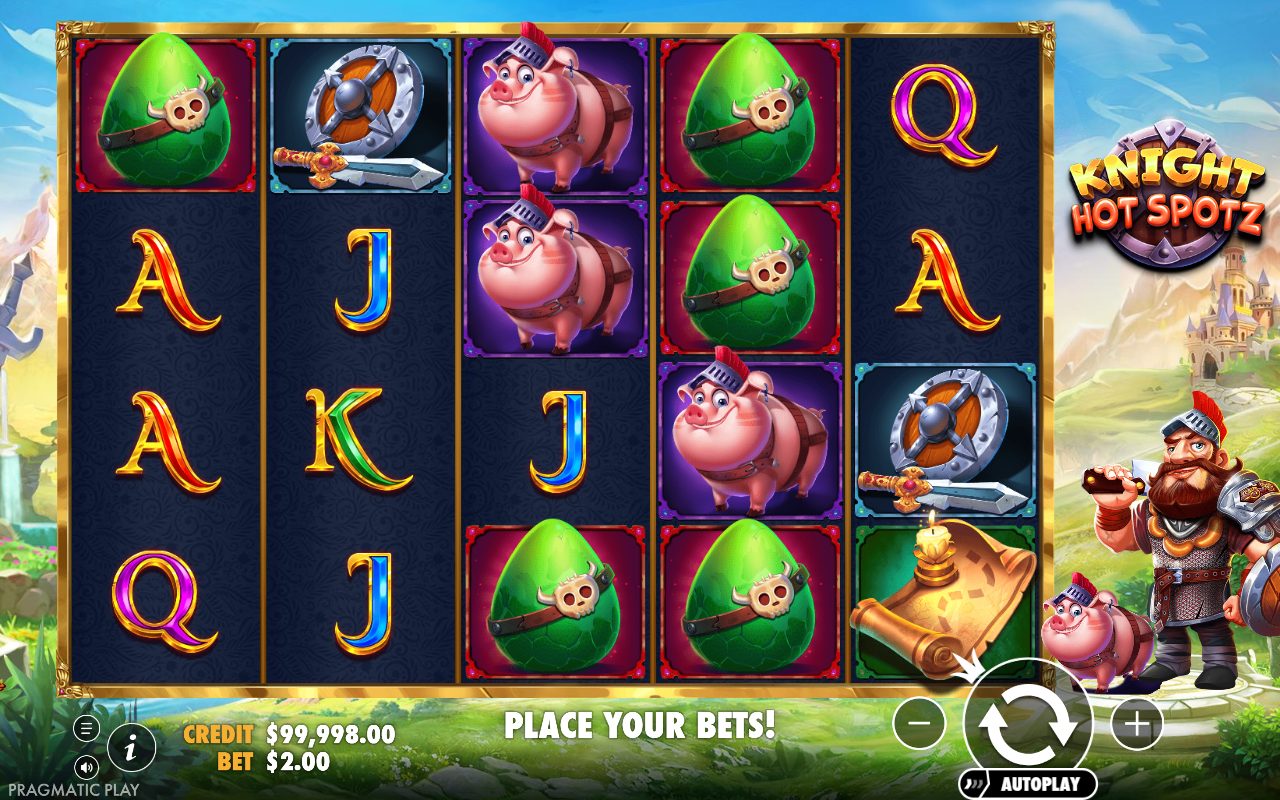 Knight Hot Spotz base game reels