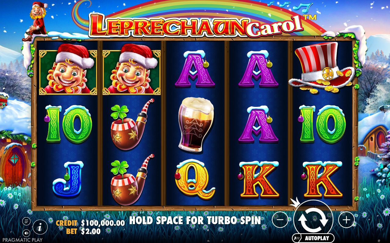Leprechaun Carol base game reels