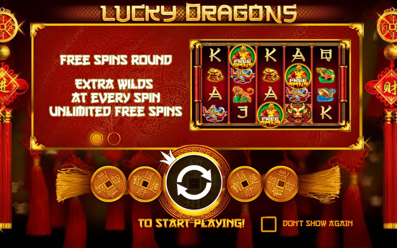 Lucky Dragons game lobby / feature intro