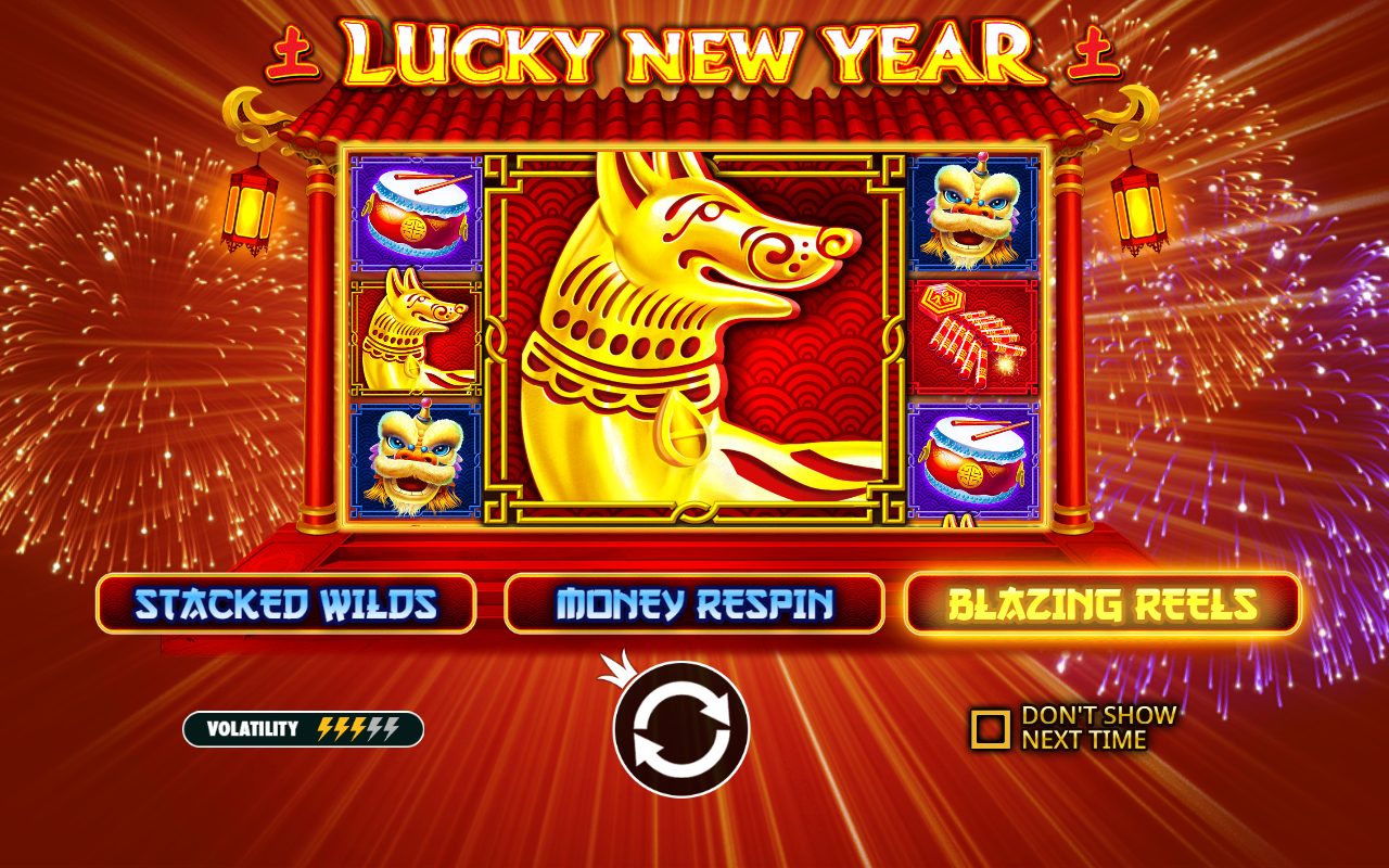 Lucky New Year game lobby / feature intro